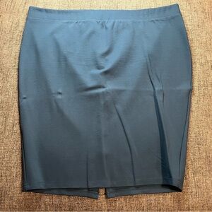 Torrid Blue Pencil Skirt Back Slit Women’s Plus Size 4 Dressy Casual EUC! Nice!